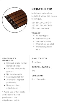 the keratin tip is shown on the page